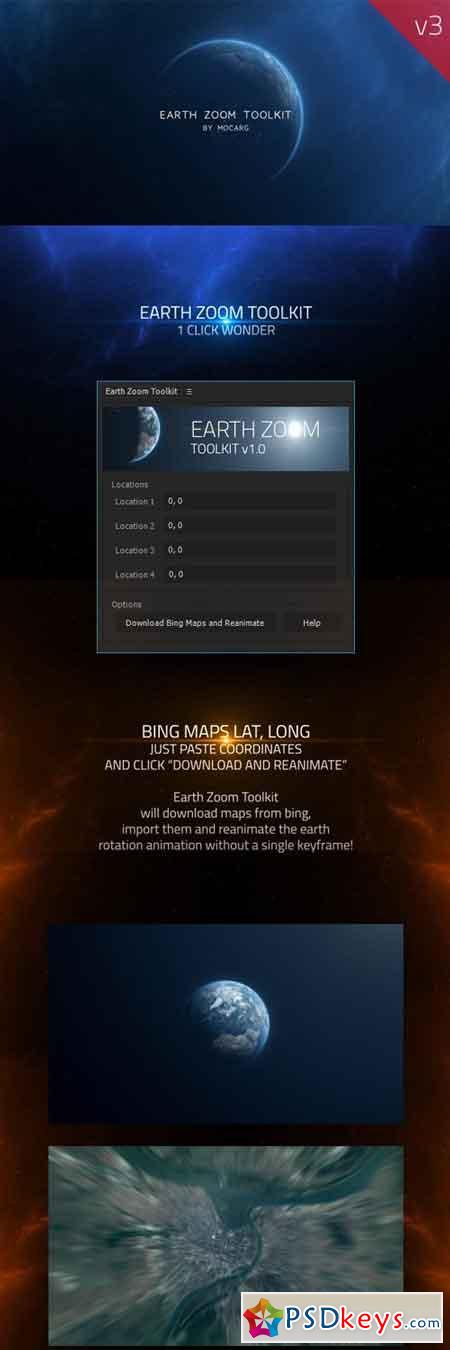 Earth Zoom Toolkit V3 19511529 - After Effects Projects