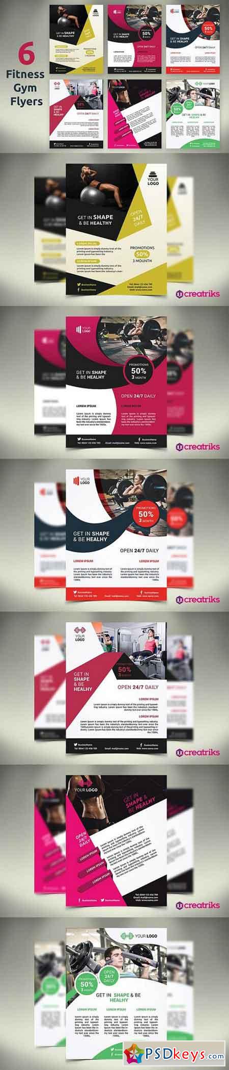 6 Fitness Gym Flyers 1423126