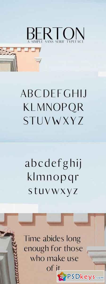 Berton Sans Serif Font