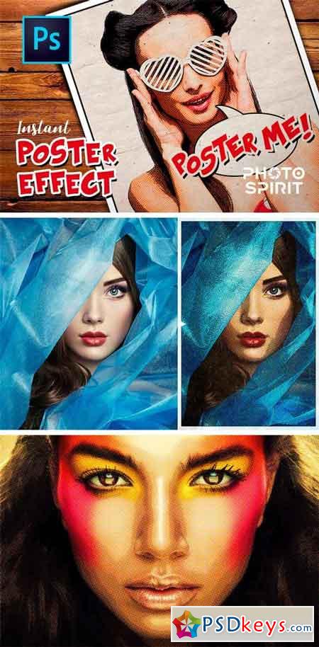 Instant Poster Effect PSD Template 1455370