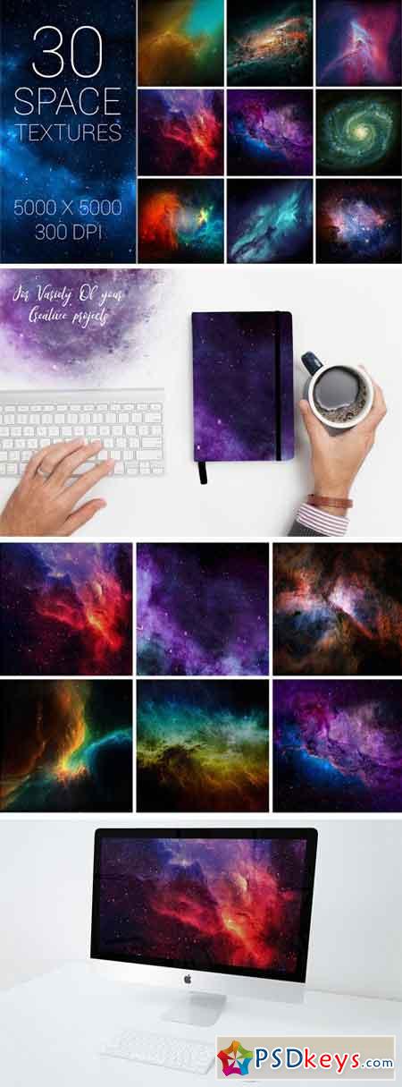 30 Space Nebula Galaxy Textures 1439169
