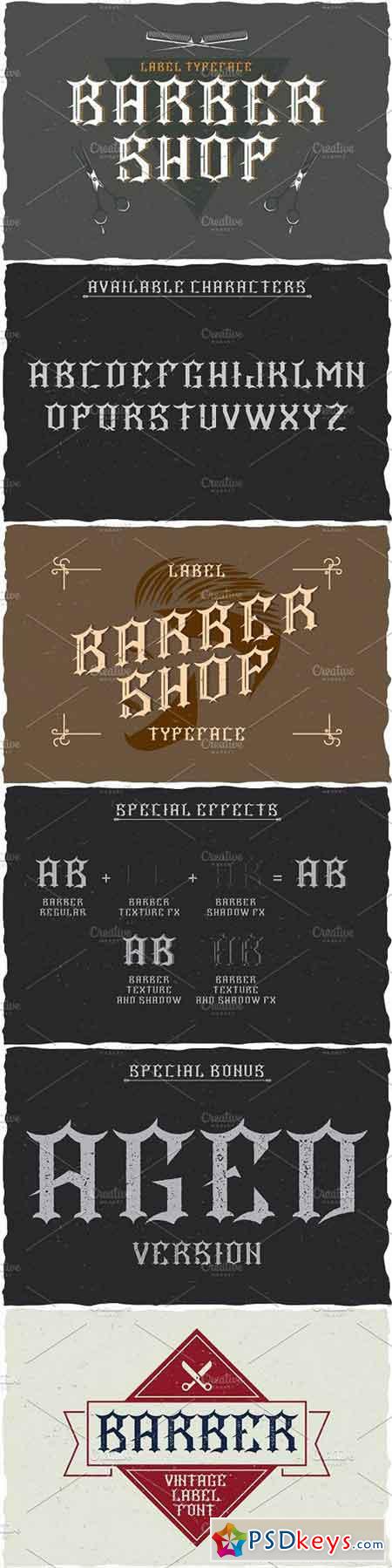Barber Label Typeface 1461874