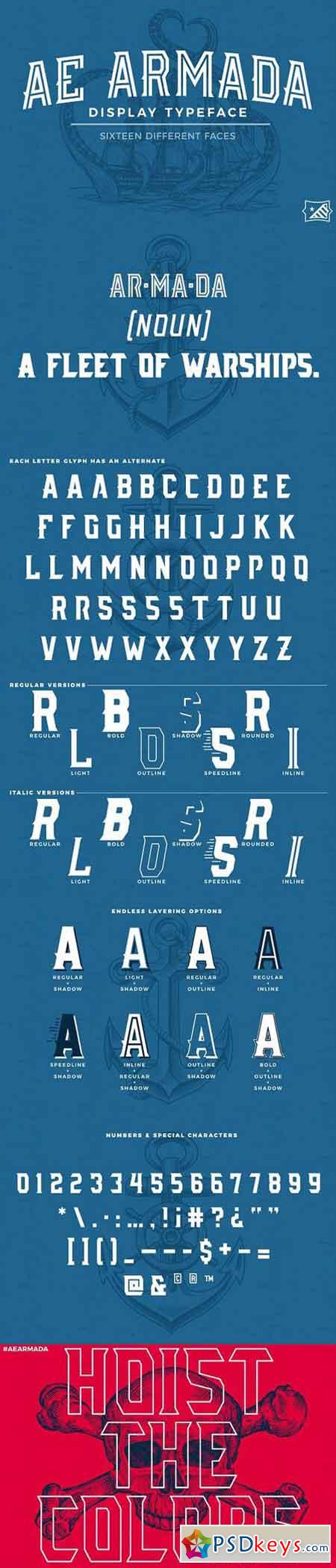 AE Armada Display Typeface 1492508