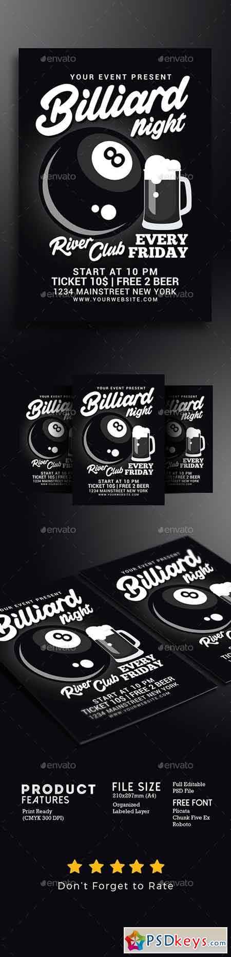 Billiard Night Flyer 19930252