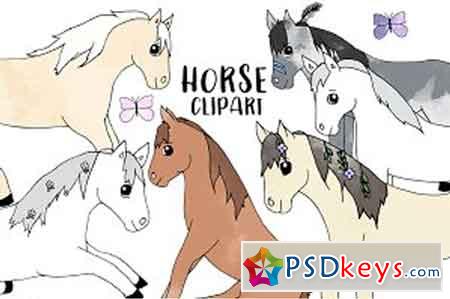 Watercolour Horse Bundle 1415933