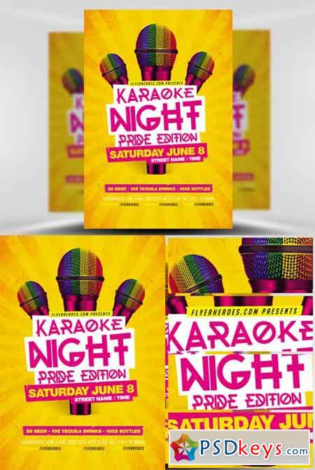 Karaoke Night - Pride Edition Flyer Template