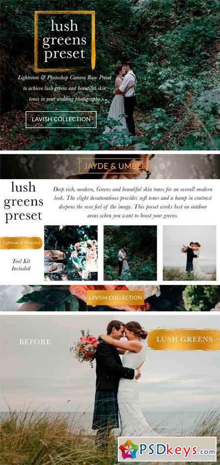 Lush Greens Wedding Presets 1527682