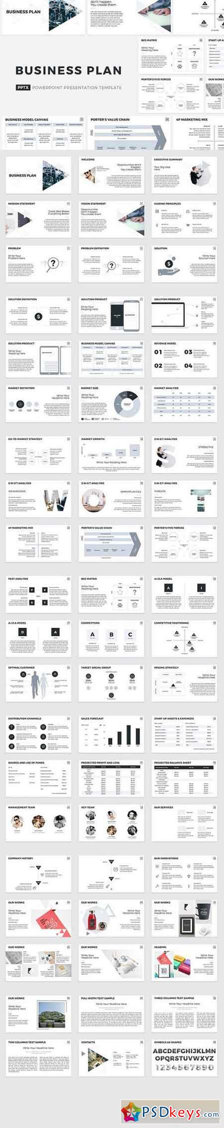 Business Plan PowerPoint Template 1494896