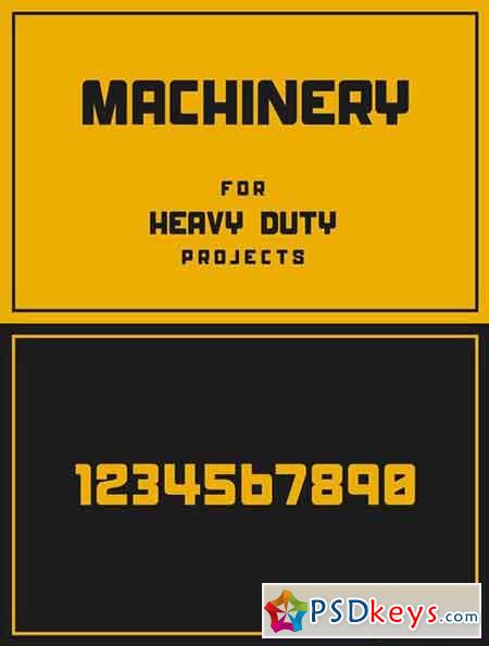 Machinery Display Font 1472419