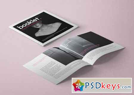 Square Psd Brochure Mockup Vol3