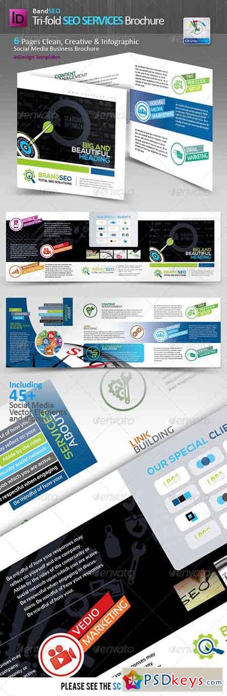 BrandSEO Tri-fold SEO Services Brochure 4251578