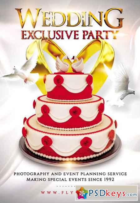Exclusive Wedding Party - Premium A5 Flyer Template