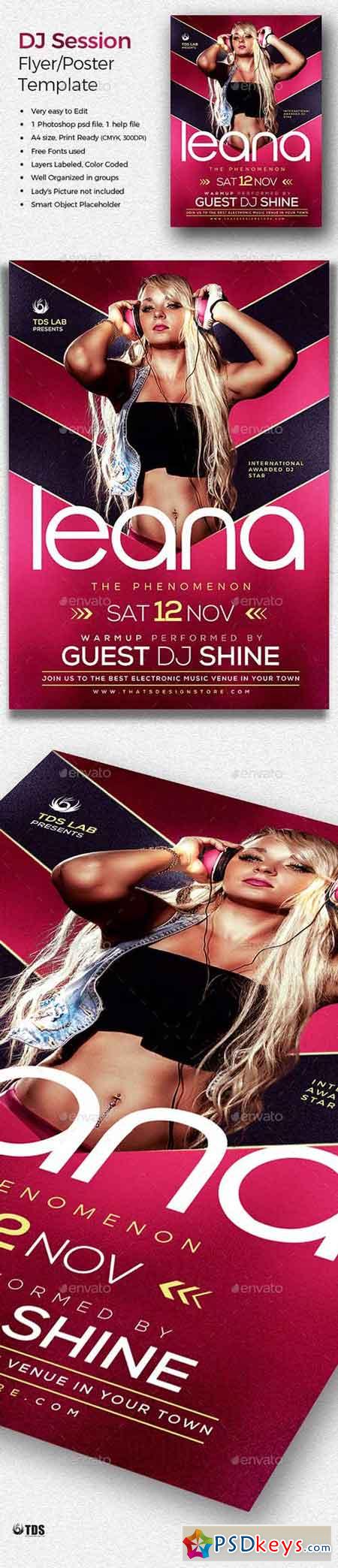 DJ Session Flyer Template 20074549