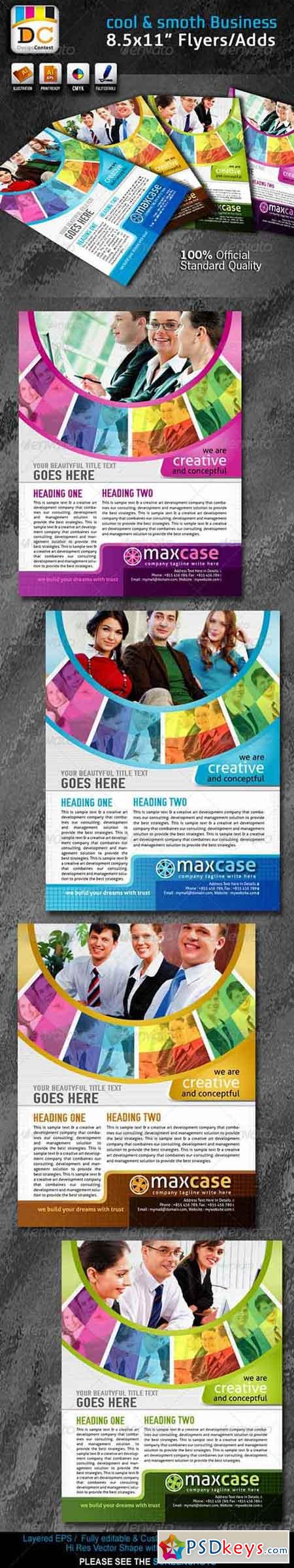 Cool & Smooth Corporate Business Flyers Adds 2750148