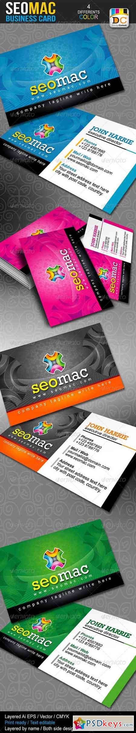 Seo Mac Corporate Business Cards 3101898