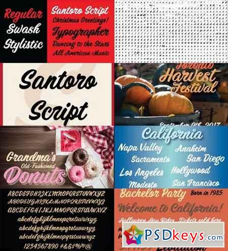 Santoro Script Font Family