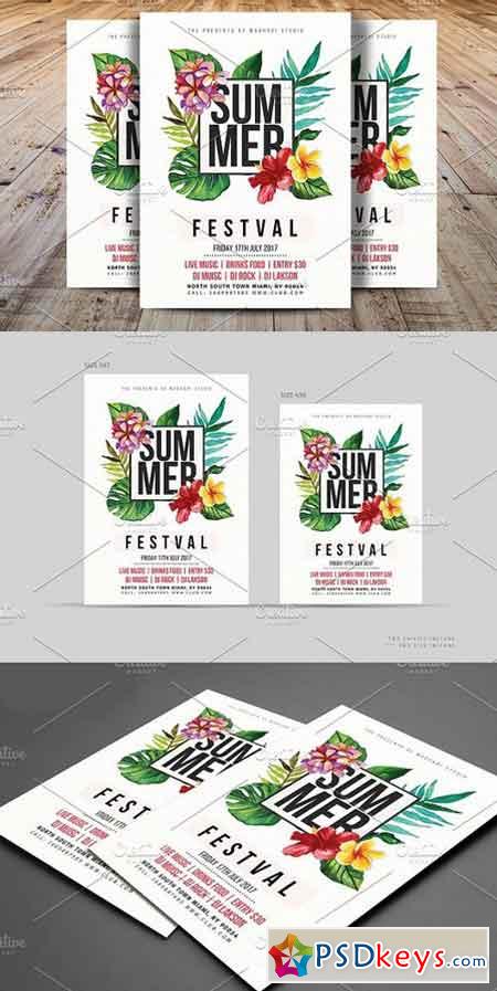Summer Festival Flyer Template 1480831
