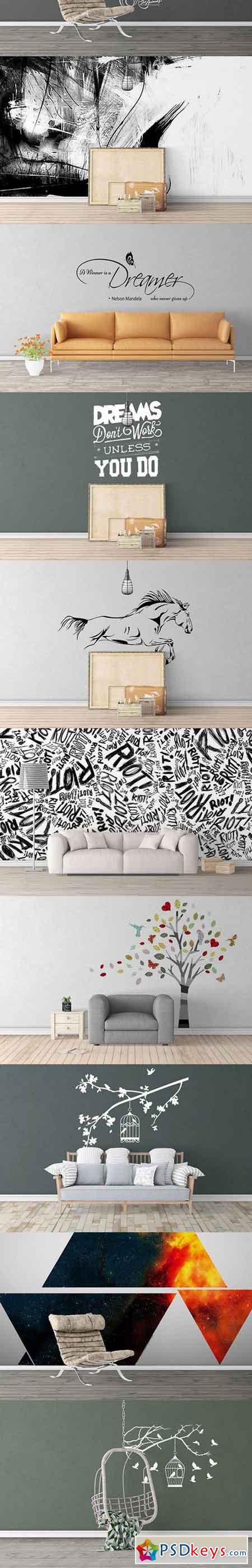 Wall Art Mockups BUNDLE V43 1482388