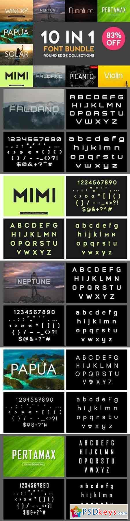 10 In 1 Bundle Font 1253943