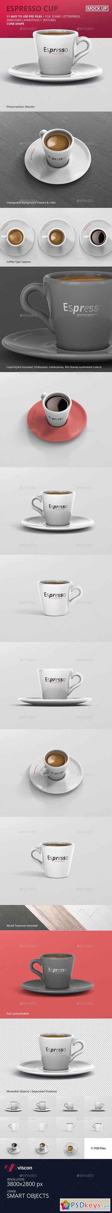 Espresso Cup Mockup - Cone Shape 20029107