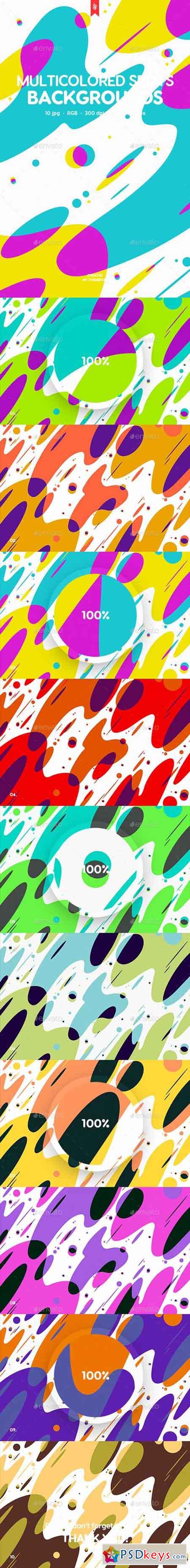 Abstract Multicolored Spots Backgrounds 20105853