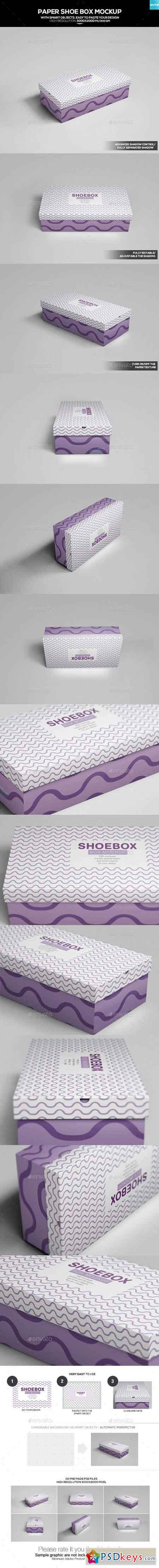 Paper Shoe Box Mockup 20110444