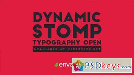 Dynamic Stomp Typography Open 19994003 - After Effects Projects