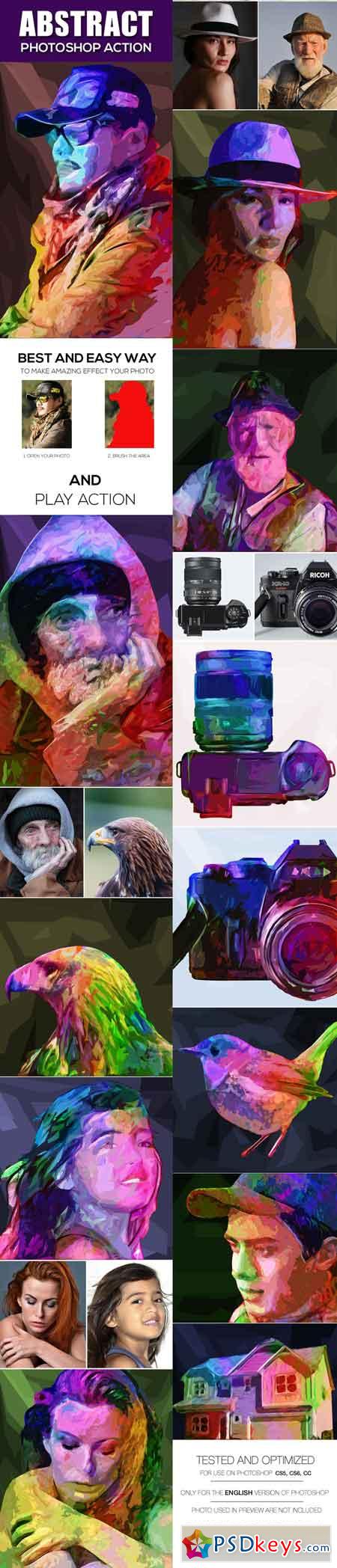 Abstract Photoshop Action Photo Effects