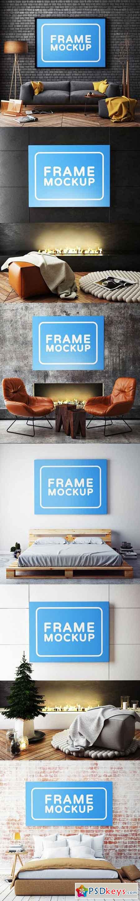 Download Landscape Frame Mockup 1493628 » Free Download Photoshop Vector Stock image Via Torrent ...