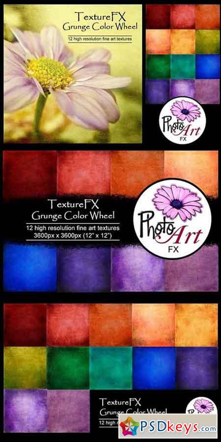 TextureFX Grunge Color Wheel(12 sq) 1494372