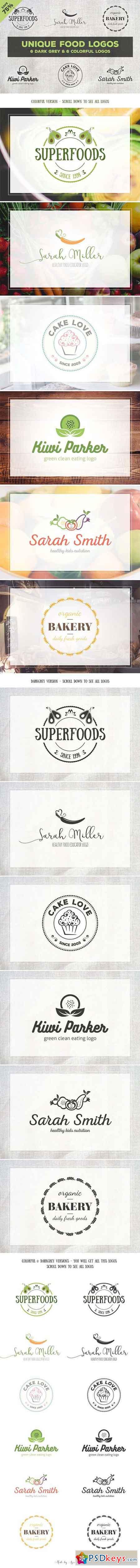 Unique Food Logos - Bundle
