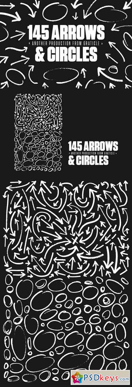 145 Arrows & Circles (Vector) 1412805