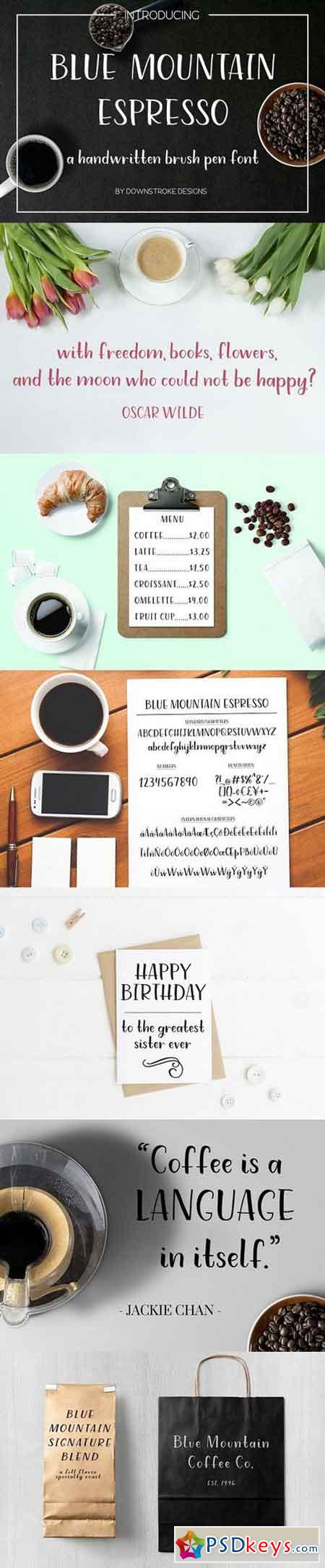 Blue Mountain Espresso Font 1497198