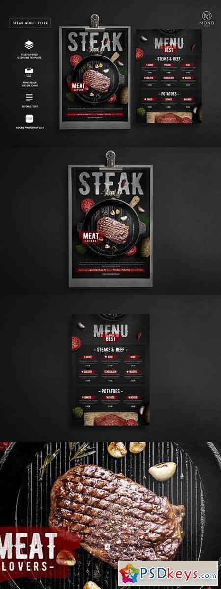Steak Menu Flyer 1468383