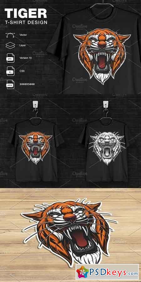 Angry Tiger illustration 1294463