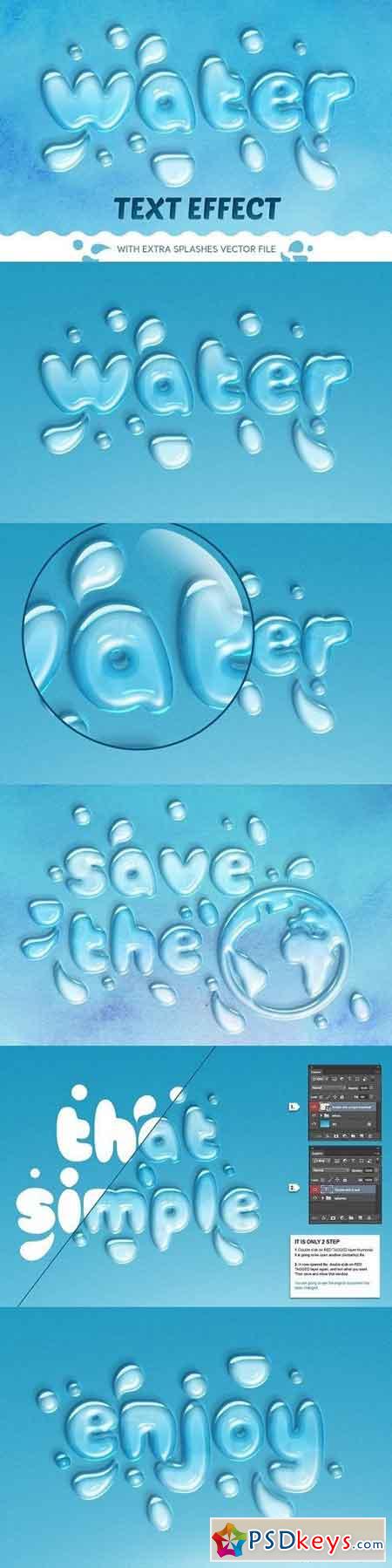 WATER TEXT EFFECT 1285571