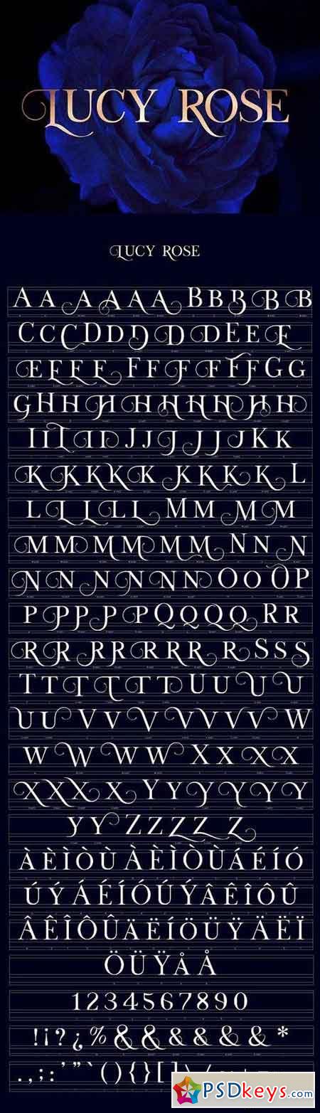 Lucy Rose Typeface