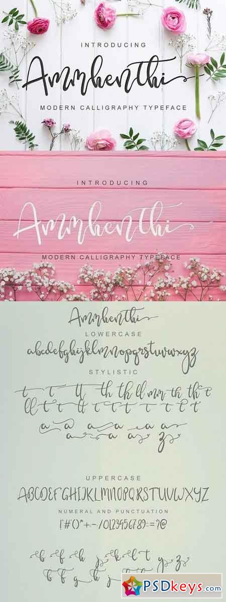 Ammhenthi Script Font 74298