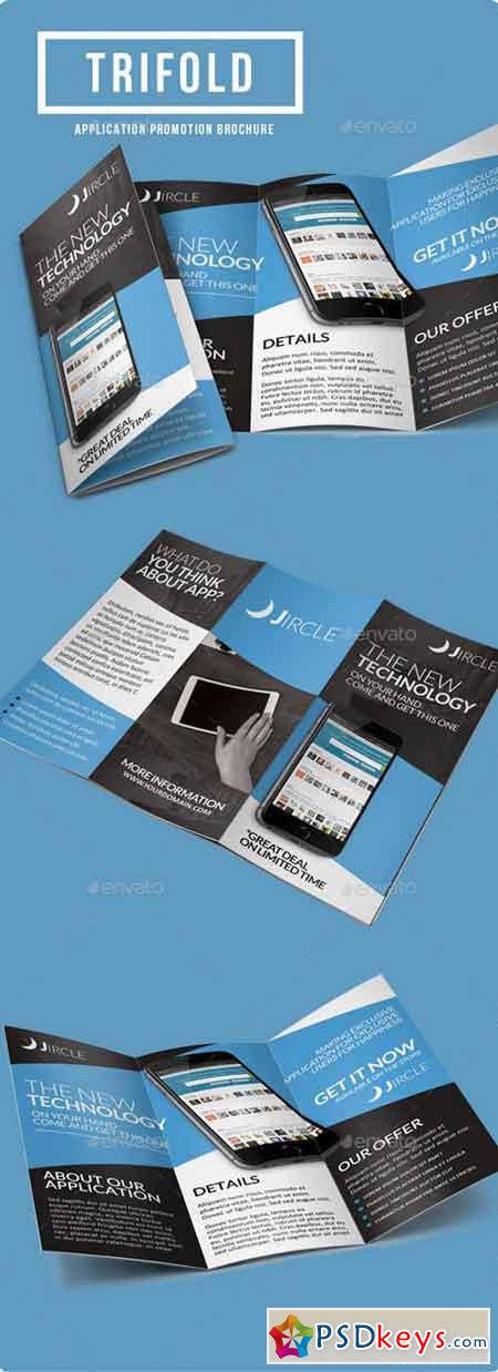 App Promotion Trifold Brochure 9258240