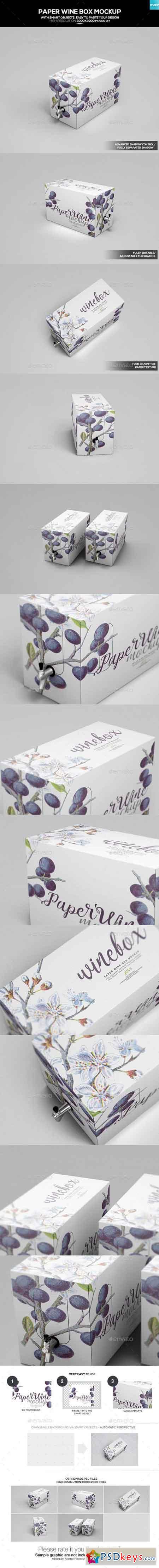 Paper Wine Box Mockup 20124712
