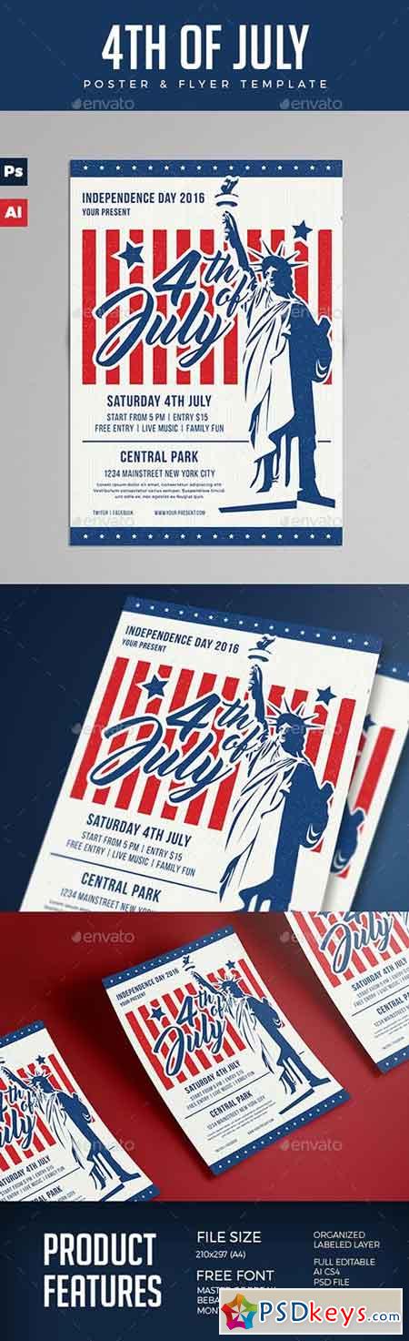 4th Of July Flyer Poster 16687477