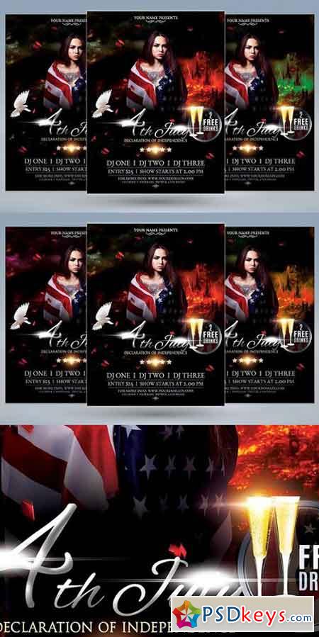 4th of July Flyer Templates 1559782