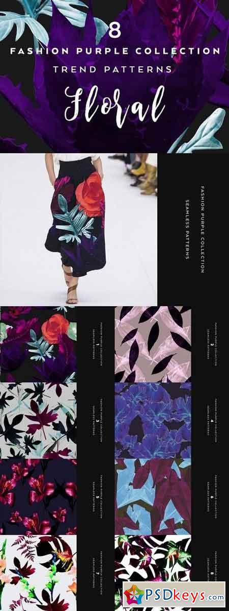 8 Seamless Floral Patterns 1294575