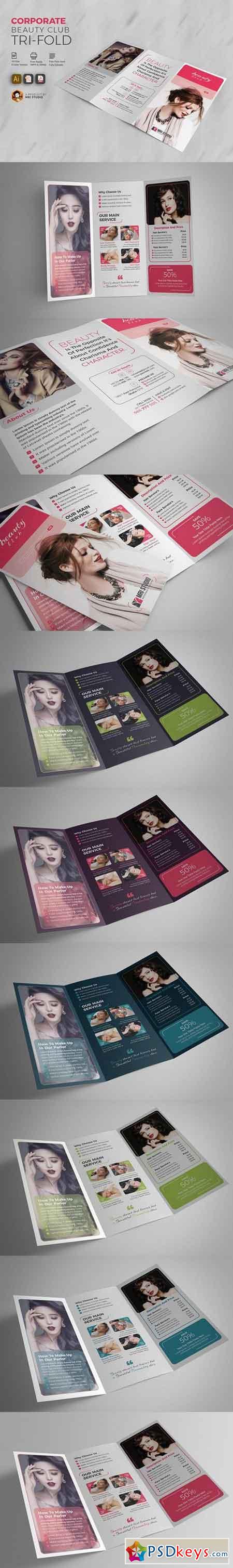 Corporate Beauty Club Tri-Fold 1516222