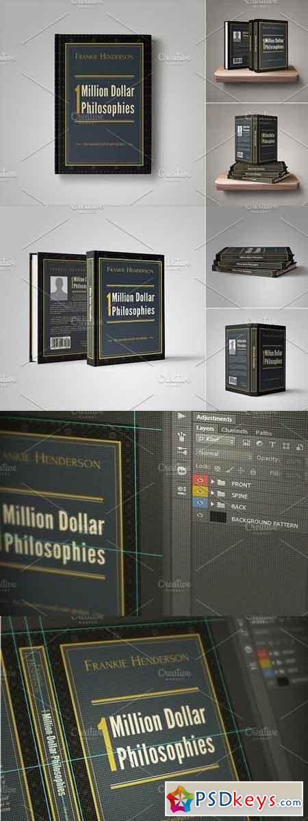 Customizable Book Cover Template 08 233622