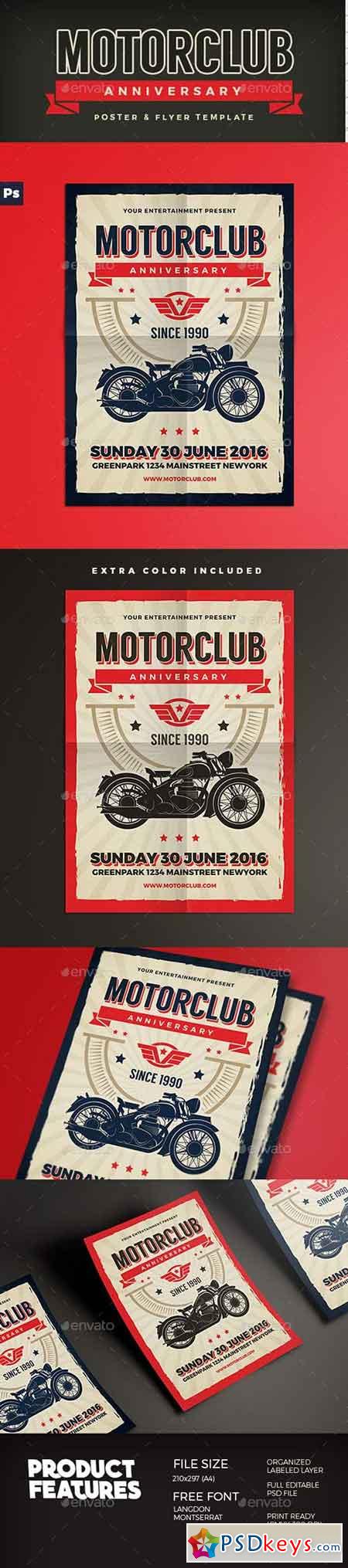 Motor Club Anniversary Event Flyer 15572302