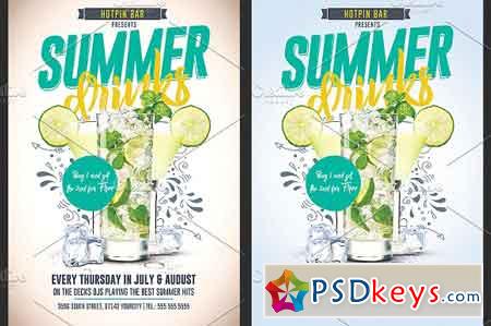 Summer Drinks Promotion Flyer 1613873