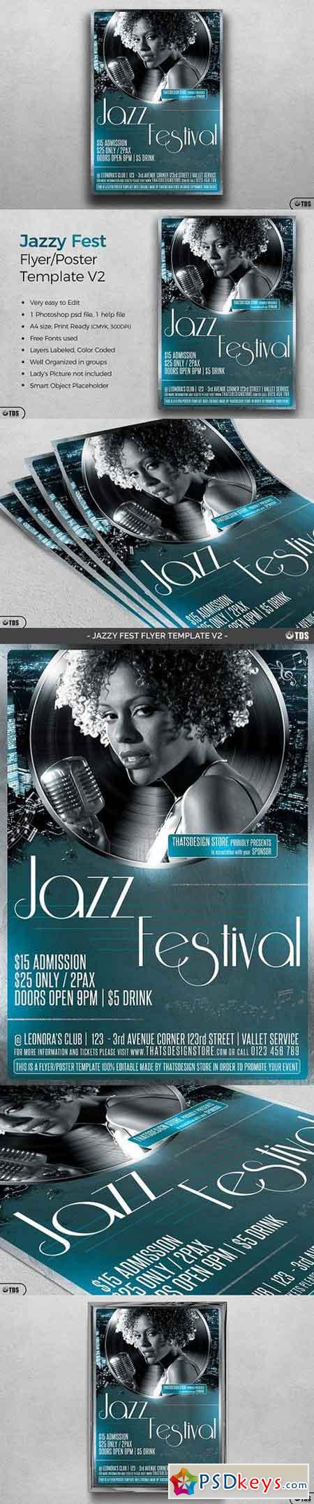 Jazzy Fest Flyer Template V2 1529356