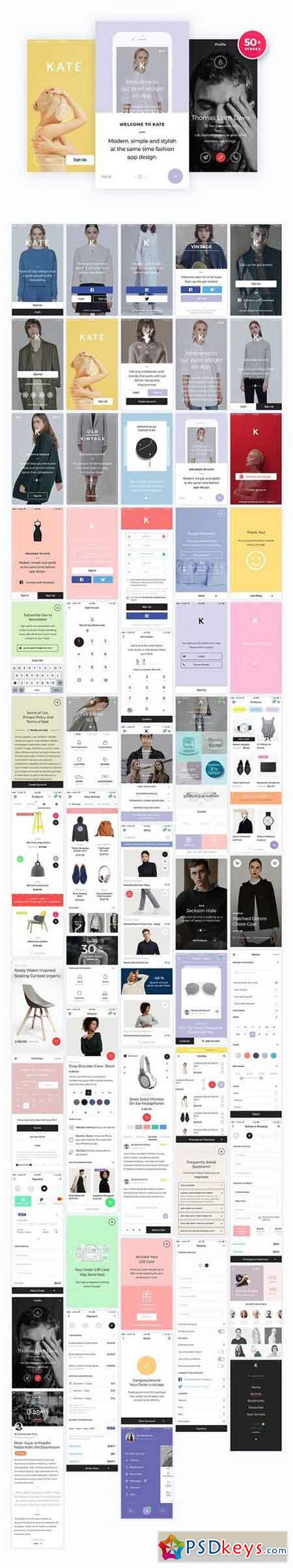 KATE Mobile UI UX Kit 1518114