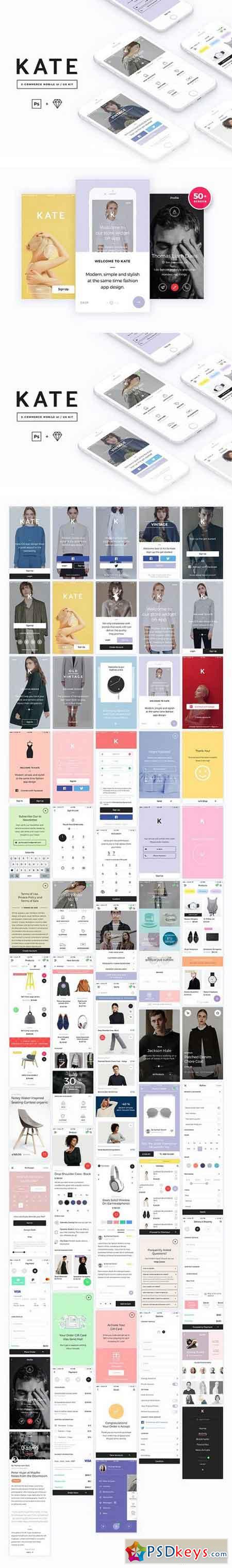 KATE Mobile UI UX Kit 1518114